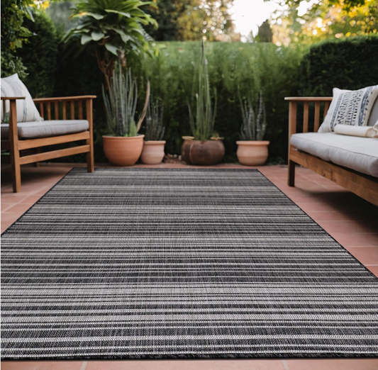 Why This Stripe Outdoor Rug 5x7 Is a Top Choice for Modern Patio & Indoor Living