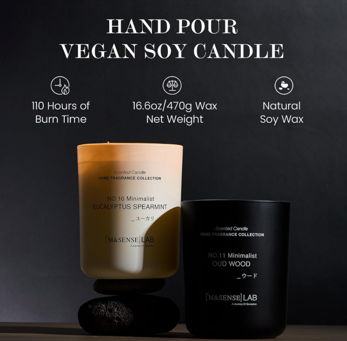 Why U.S. Customers Love the M&SENSE Lavender Vanilla Soy Candle (16.6 oz, 95H Burn)