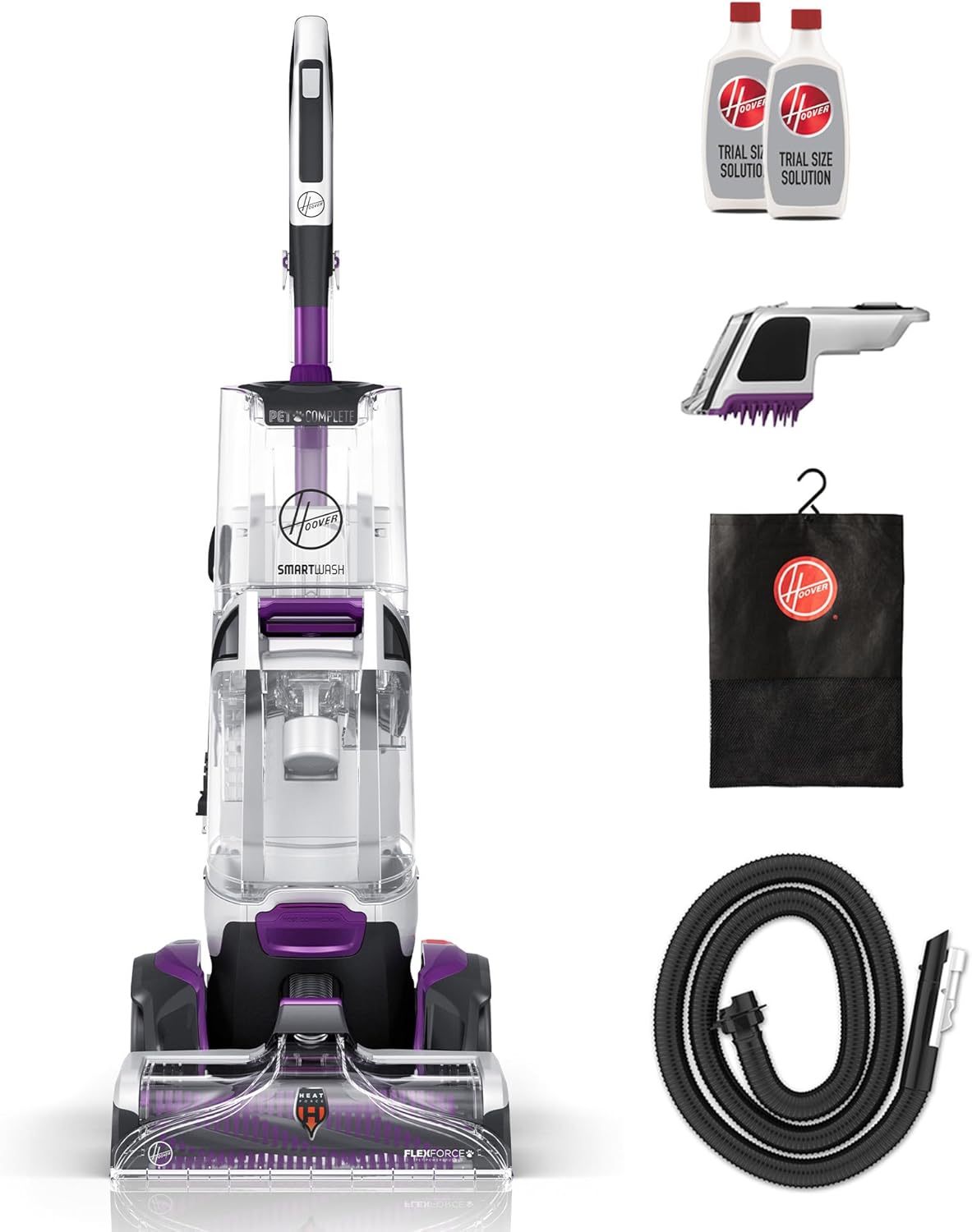 Hoover SmartWash Pet Automatic Carpet Cleaner Machine with Spot Chaser Wand, Deep Cleaning Carpet Shampooer Machine, Pair with a Hoover Cleaner Solution for a Bright, Refreshed Home