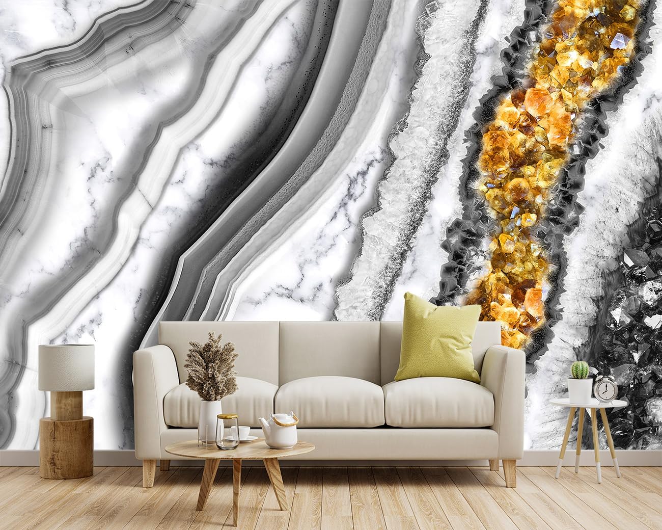 -Black and Gold Marbled Fabric Wallpaper Living Room Abstract Art Bedroom Bathroom Large Wall Mural- 137"x96"（ not Peel and Stick）