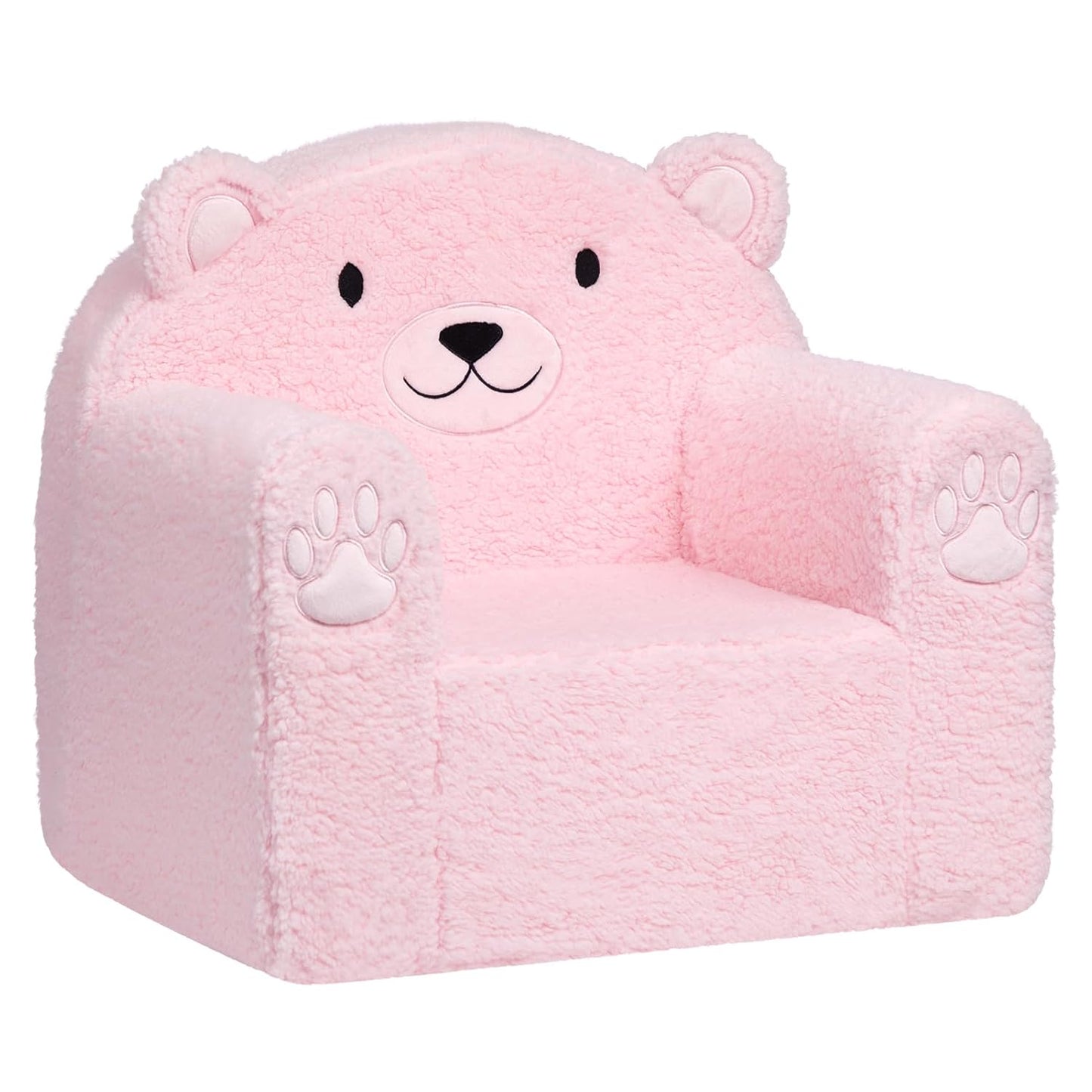ALIMORDEN Animal Series Kid's Chair, Ultra-Soft Comfy Foam Filled Toddler Sofa Chair, Cute Animal-Shaped Design Toddler Couch, Lightweight Birthday for Baby Boys & Girls (Pink Bear)