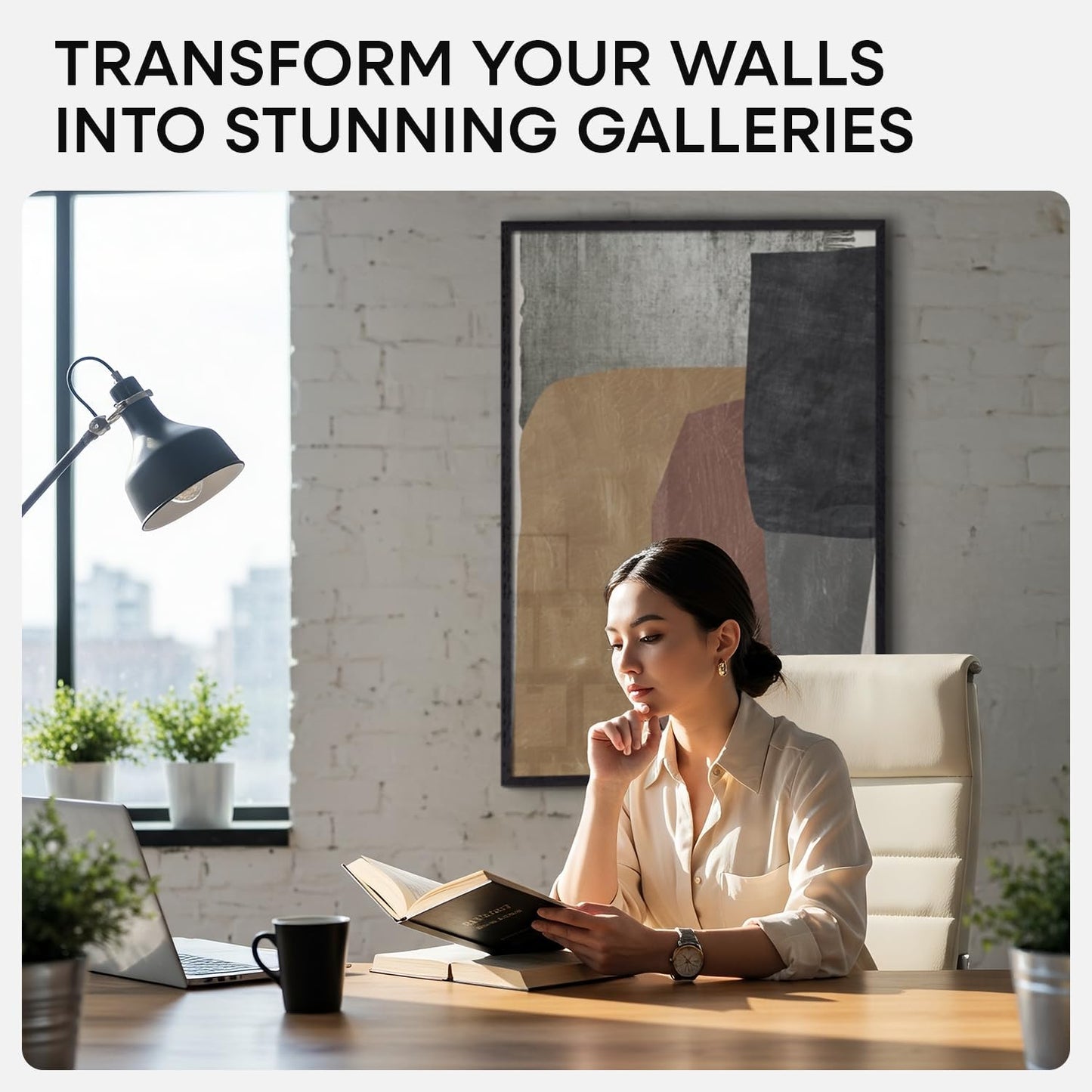 Homeforia 20x30 Black Wood Frame, High End Oak 20x30 Wooden Picture Frames with Mat 16x24 Photo, 20 x 30 Poster Frame Matted to 16 by 24 Print, 30x20 Hanging Frames, Tempered Glass, Wall Kit, Set of 1