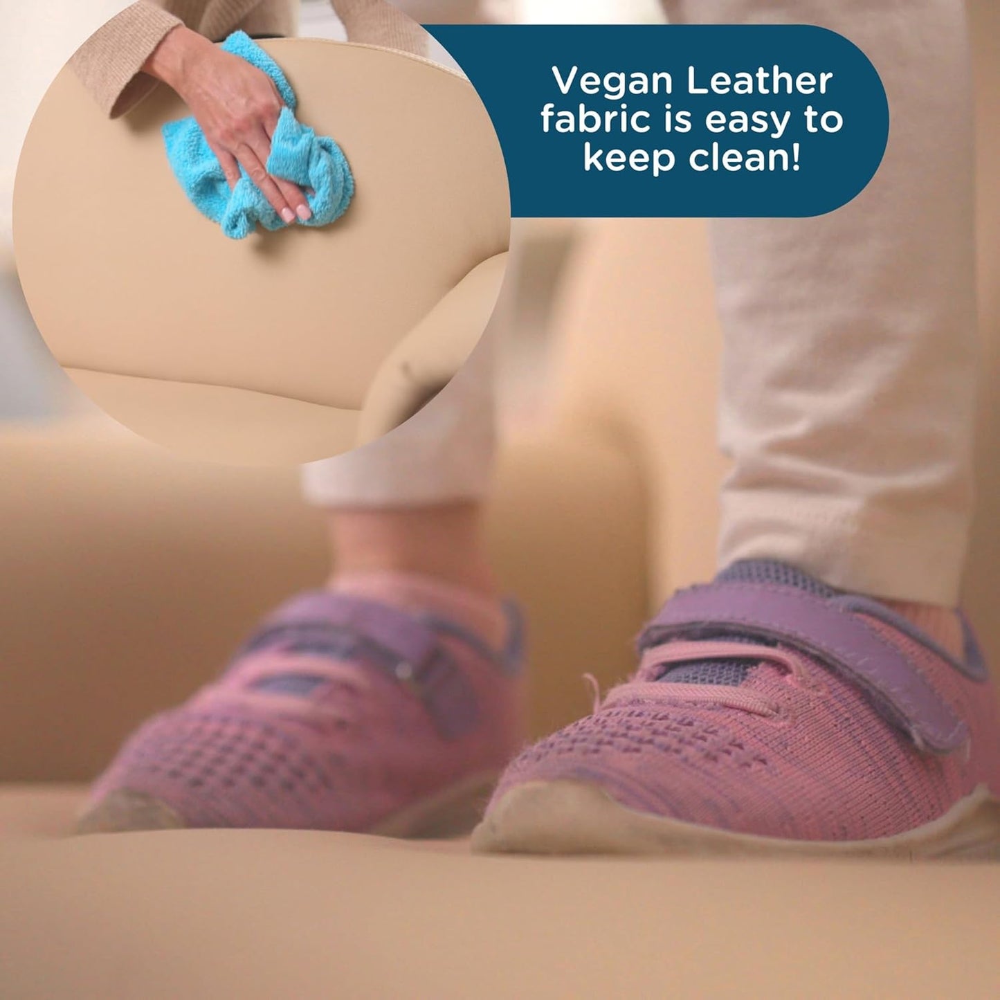 Children's Factory As We Grow Toddler Sofa, Flexible Seating for Daycare or Preschool, Kids Reading Couch, Playroom Furniture, Buff