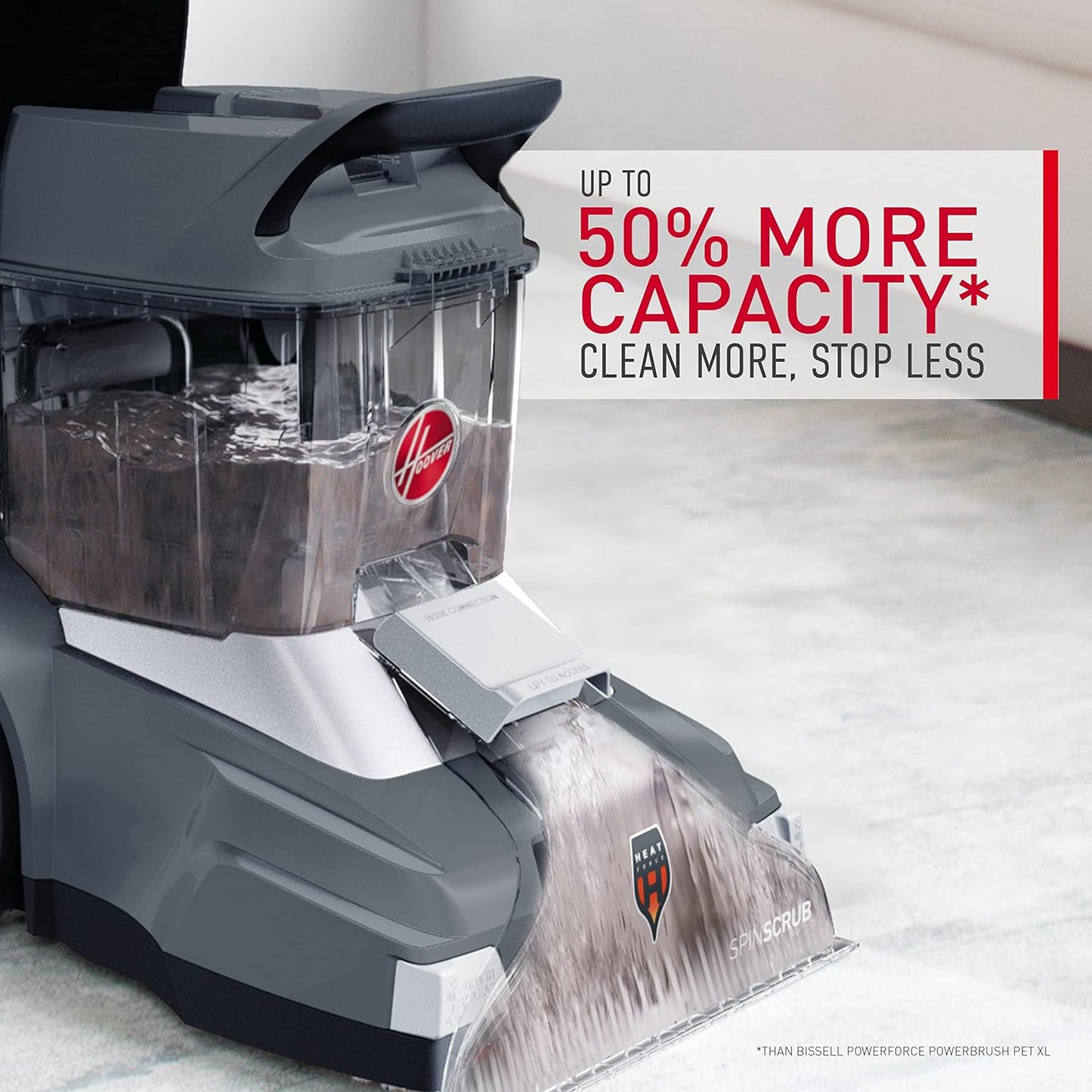 Hoover Powerscrub XL Pet Carpet Cleaner Machine, Upright Shampooer, FH68050, Black